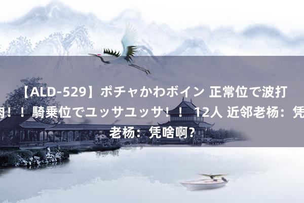 【ALD-529】ポチャかわボイン 正常位で波打つ腹肉！！騎乗位でユッサユッサ！！ 12人 近邻老杨：凭啥啊？