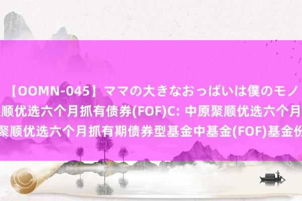 【OOMN-045】ママの大きなおっぱいは僕のモノ 総集編4時間 2 中原聚顺优选六个月抓有债券(FOF)C: 中原聚顺优选六个月抓有期债券型基金中基金(FOF)基金份额发售公告