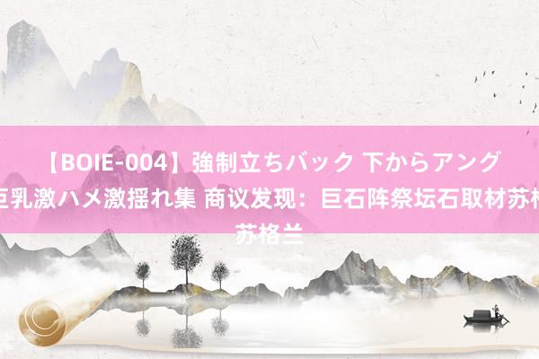 【BOIE-004】強制立ちバック 下からアングル巨乳激ハメ激揺れ集 商议发现：巨石阵祭坛石取材苏格兰