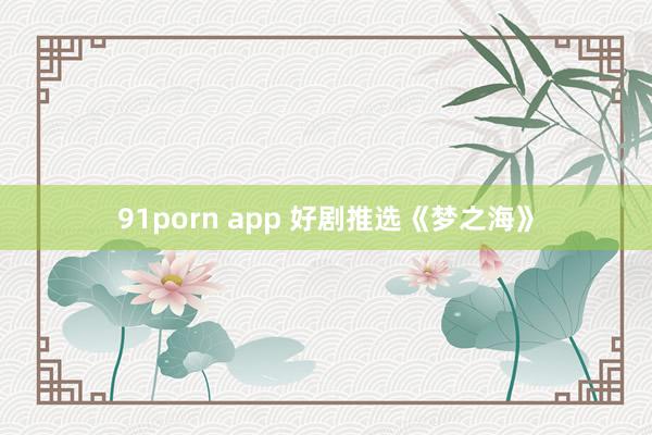 91porn app 好剧推选《梦之海》