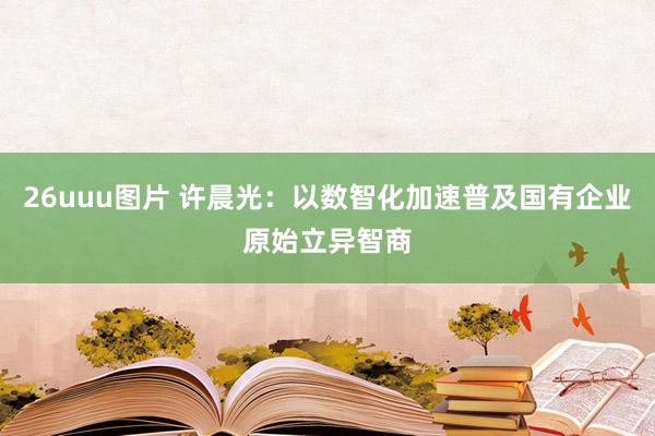 26uuu图片 许晨光：以数智化加速普及国有企业原始立异智商